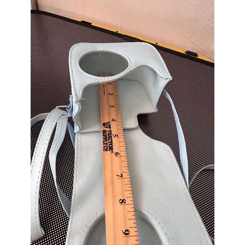 Fujifilm Instax Mini Camera Case Light Blue‎ Synthetic Leather Crossbody Strap